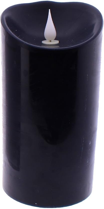Sviečka LED Cortina čierna, 9,5cm