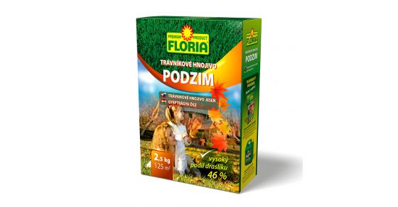 Hnojivo trávnikové jeseň 2,5kg Floria Ag