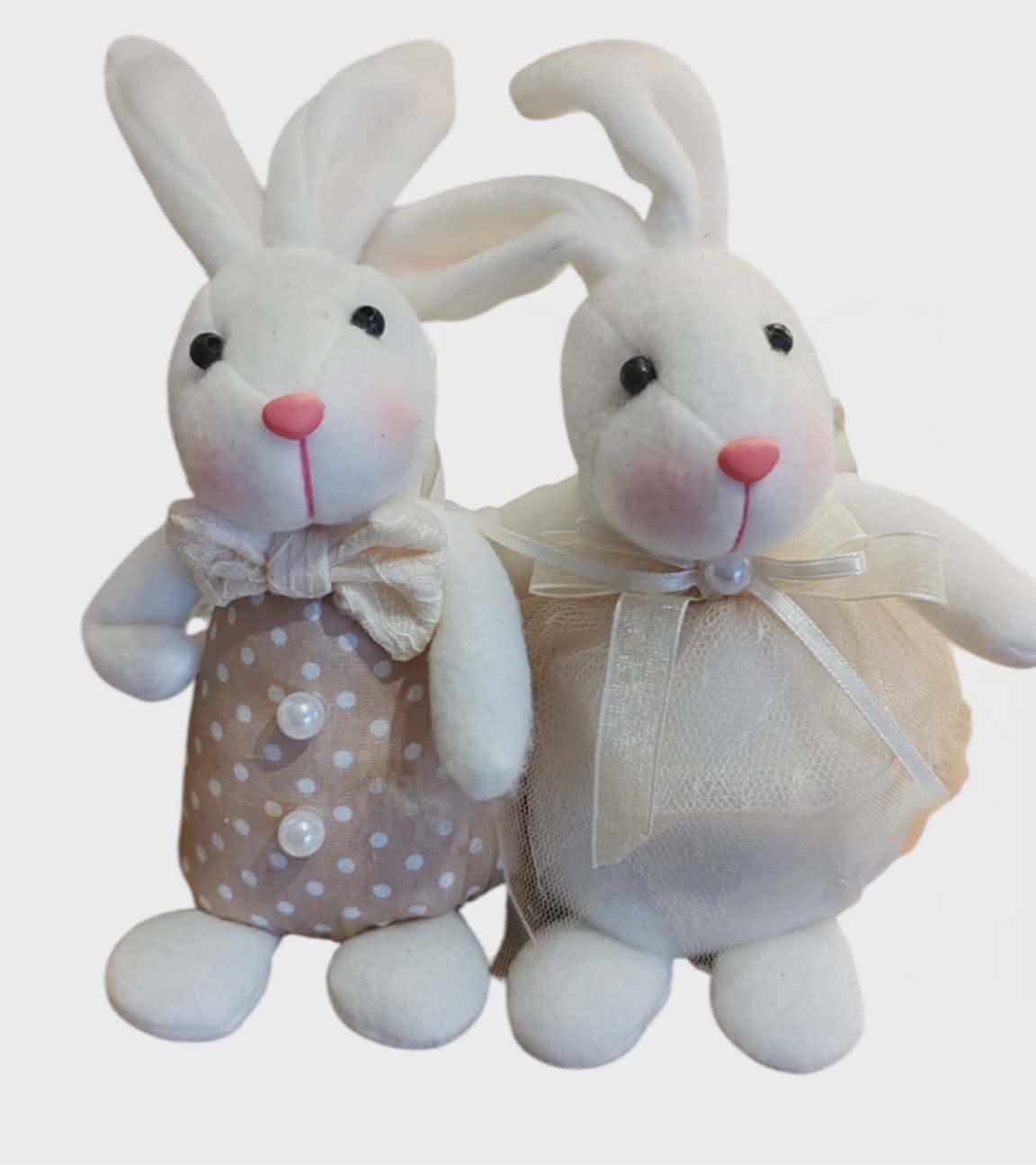 Deko - zajac látkový, 20cm