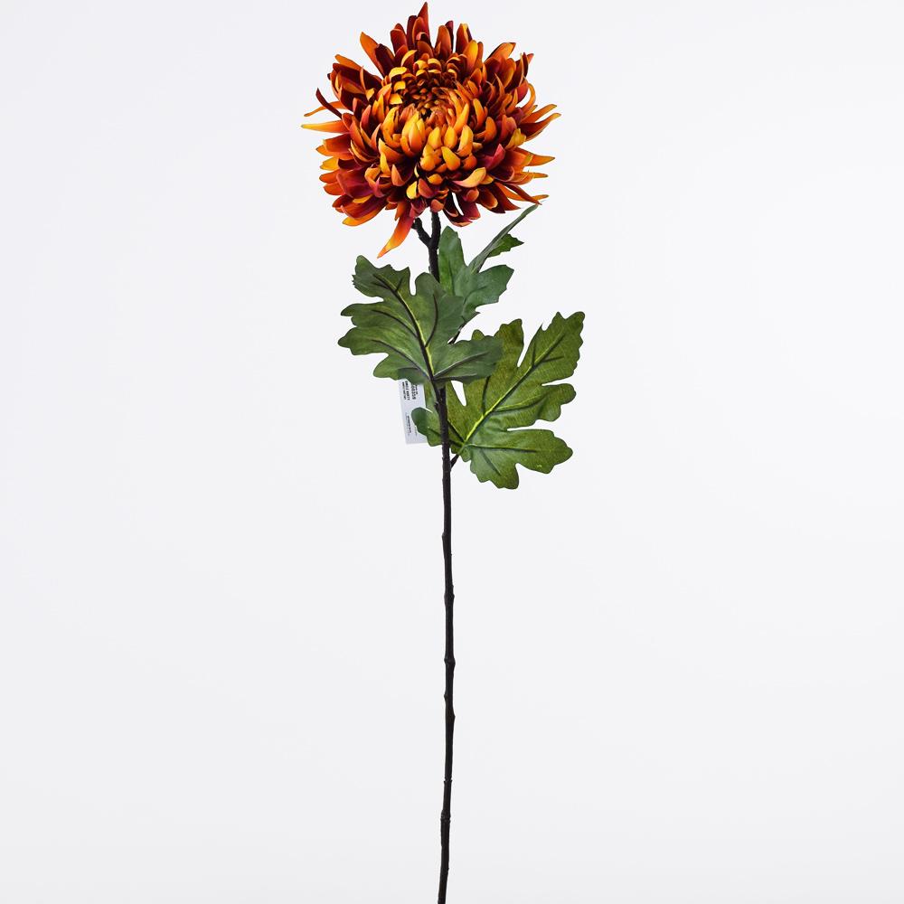 Dekor - Chryzantéma oranžová  60x17cm