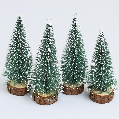 Dekor - Vianočný stromček zasnežený 7cm